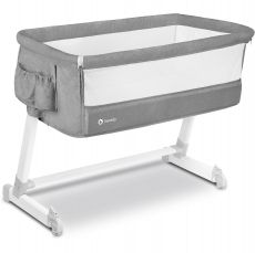 Приставная кроватка Lionelo Theo Concrete